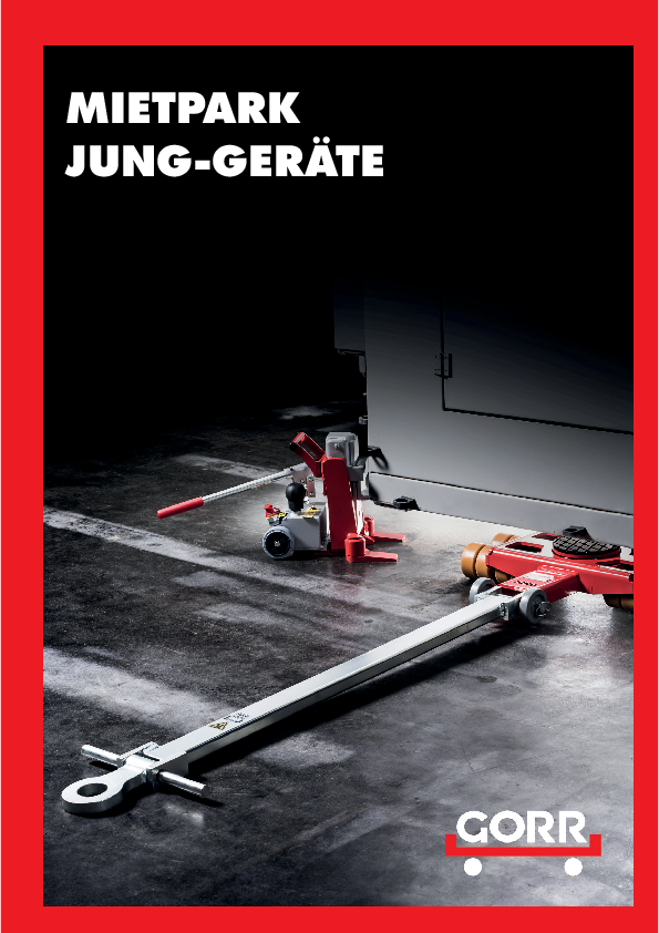 Mietpark JUNG Hebe- und Transportgeräte